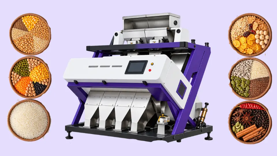 Bits Intelligent Sorter chute-type color sorting machine for rice and pulses