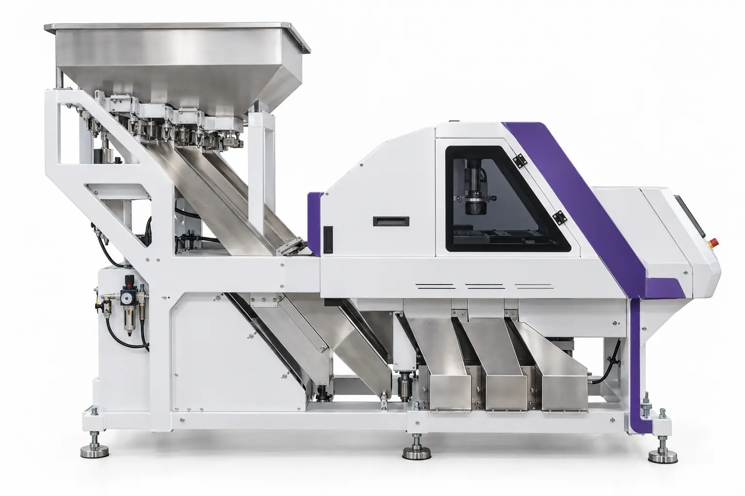 Colour Sorter - Chute – Side View
