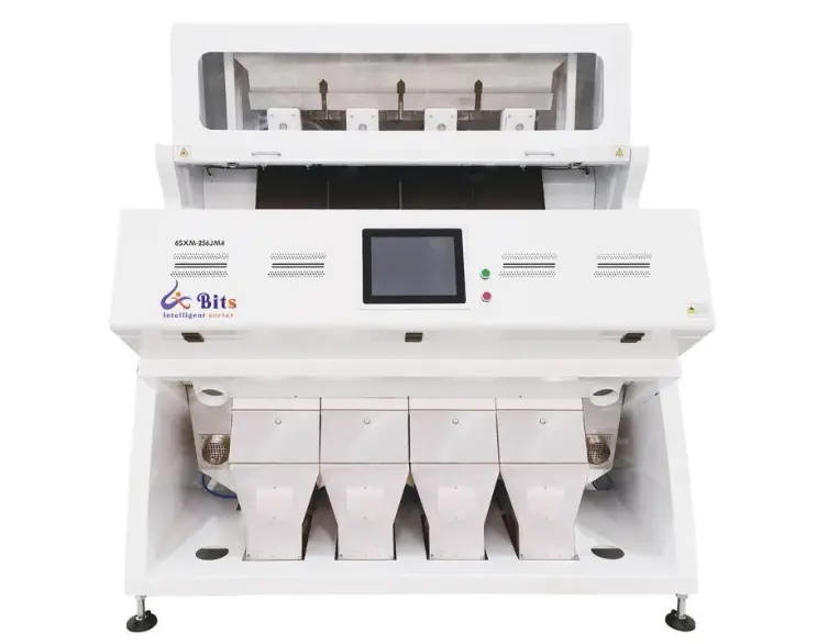 Close-up of the Bits Intelligent Sorter sensor and sorting area for high accuracy color detection